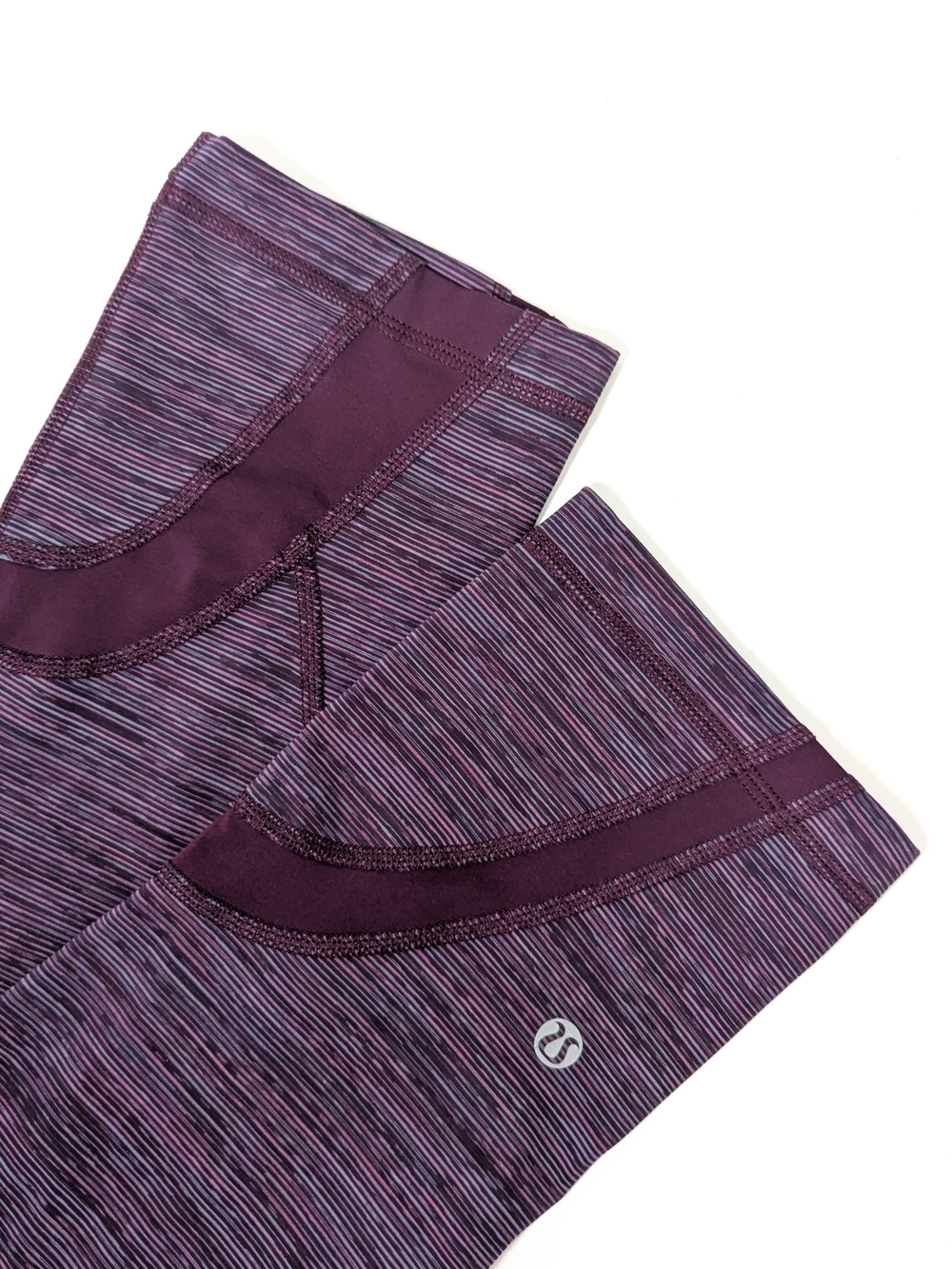 Lululemon Inspire Crop II Leggings, Heathered Purple, Size Small - Picture 5 of 9